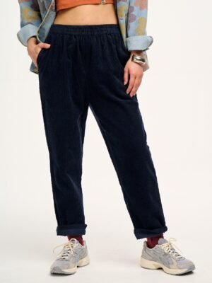 Billie - Corduroy Trousers in Sailor Blue