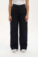 Cole - Baggy Wide Leg Denim Jeans in Black
