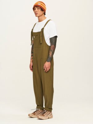 Original - Cotton Dungarees in Dark Olive