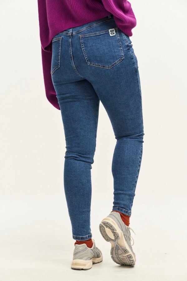 Soho - Skinny Fit Denim Jeans in Mid Wash Blue