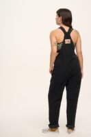 Reuben - Denim Dungarees in Washed Black