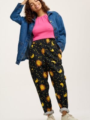 Alexa - Cotton Trousers in Orion Print