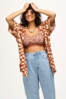 Dana - Mom Denim Jeans in Light Wash Blue