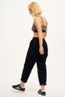 Billie - Corduroy Trousers in Black