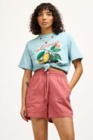 Charlie - Cotton Shorts in Dusky Pink