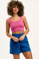 Charlie - Cotton Shorts in Electric Indigo