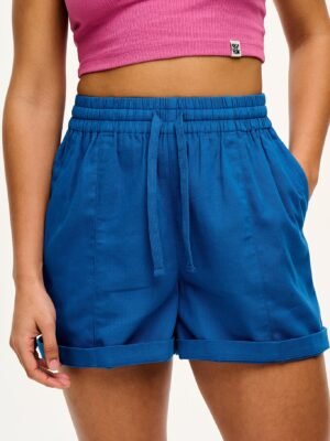 Charlie - Cotton Shorts in Electric Indigo