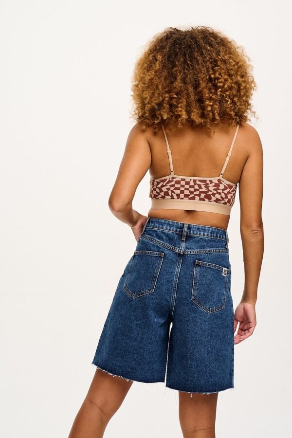 Parker - Denim Shorts in Mid Wash Blue