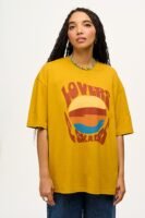 Benny - Oversized Cotton Tee in Lovers & Skaters Print