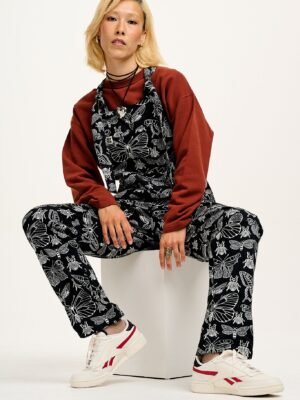 Reuben - Twill Dungarees in Papilio Print