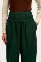 Alexa - Cotton Trousers in Posy Green