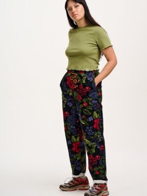 Addison - Tapered Twill Trousers in Maria Print