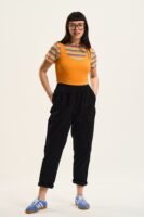 Billie - Corduroy Trousers in Black