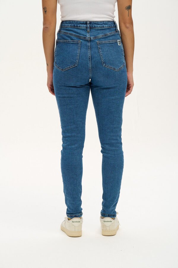 Soho - Skinny Fit Denim Jeans in Mid Wash Blue
