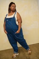Original - Denim Dungarees in Mid Wash Blue