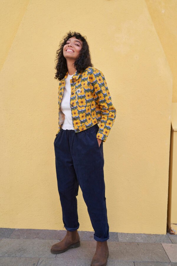 Billie - Corduroy Trousers in Sailor Blue